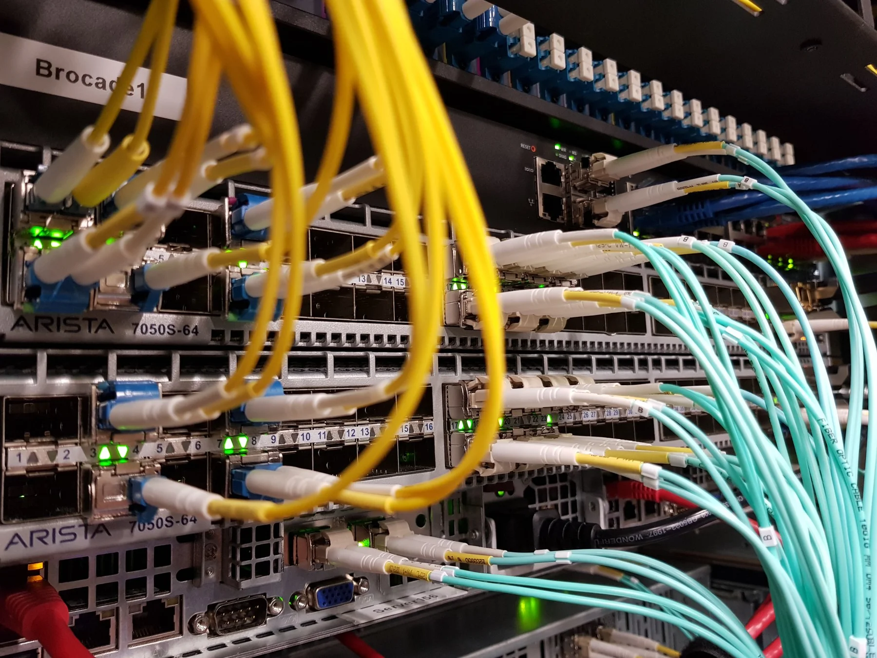 Fibre with a local focus.